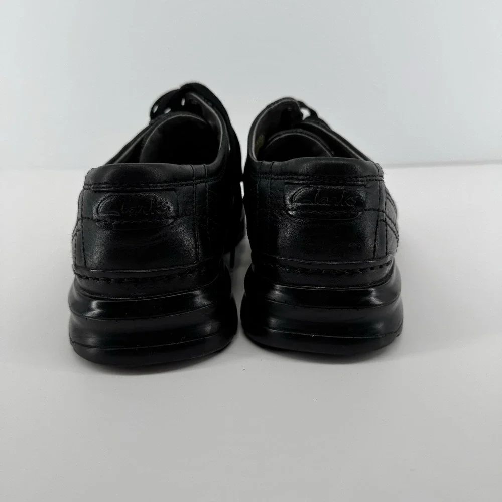 Clarks Leather Oxford Shoes Mens 7.5 Comfort Casual Oxford Lace Up Minimalist